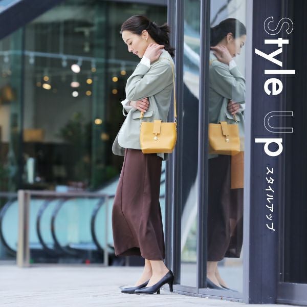 整体パンプス(ストラップ付) RAKUNA(ラクナ) 5.5cmヒール | amepla