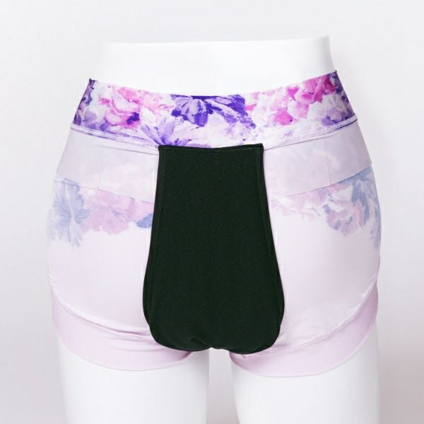 骨盤底筋ケアトレショーツ（パープル） 裏　背面