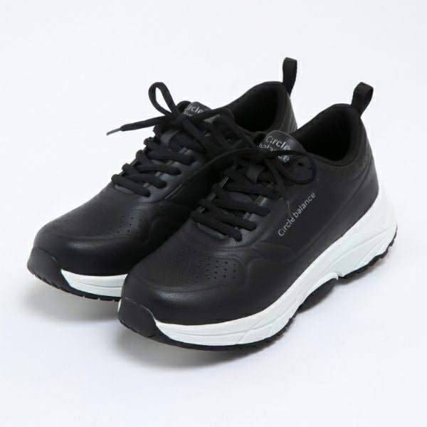 ヨガバランススニーカー（ブラック）斜め正面