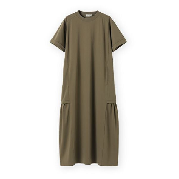 UVブロックギャザーワンピース（カーキ）