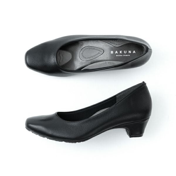 整体パンプス2(ローヒール) 上面・側面