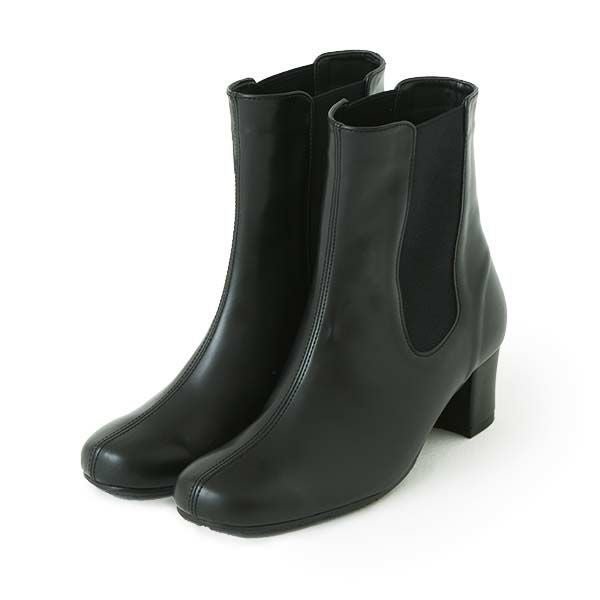 シンデレラセール】整体サイドゴアブーツ（ヒールタイプ） RAKUNA