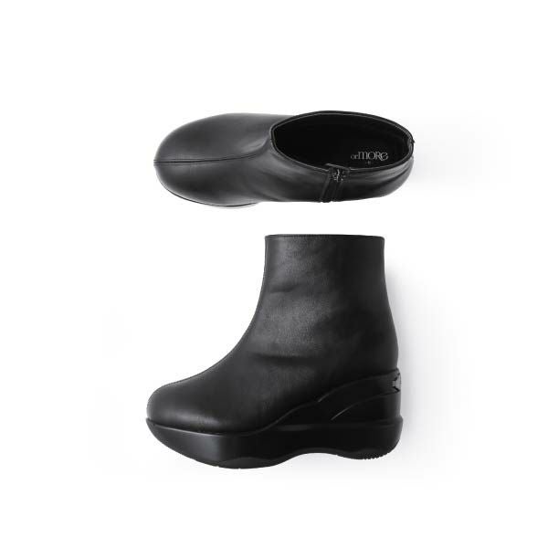 ヒールアップブーツ（ジップタイプ）上面・側面