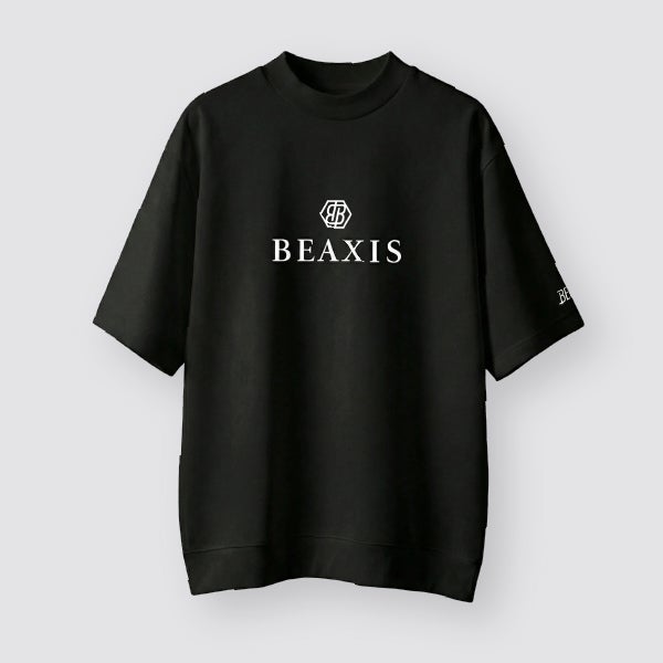 モックネックオーバーTシャツ 明朝ロゴ BEAXIS(ビーアクシス) | amepla