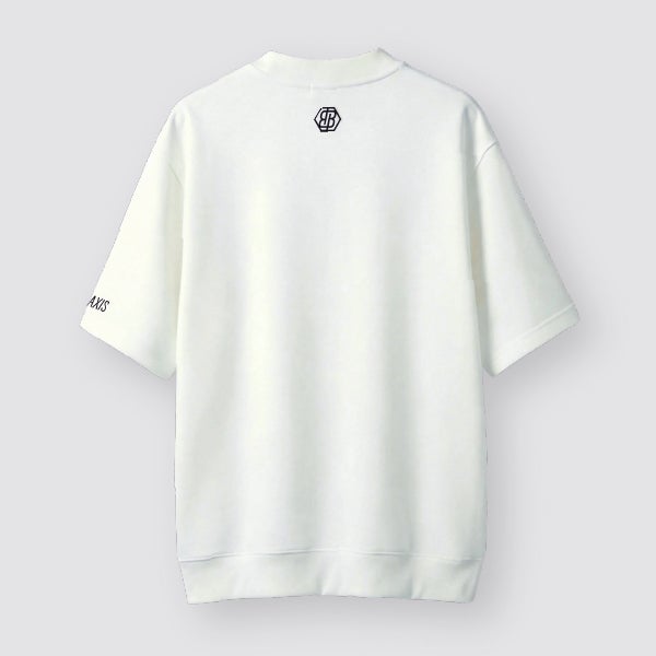 モックネックオーバーTシャツ 明朝ロゴ BEAXIS(ビーアクシス) | amepla