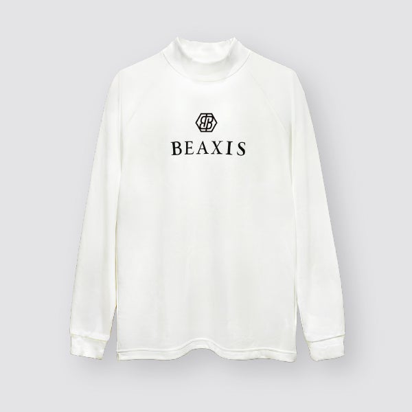 長袖モックネックTシャツ 明朝ロゴ BEAXIS(ビーアクシス) | amepla