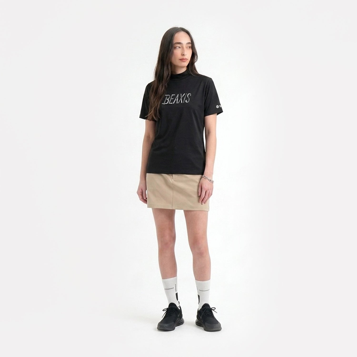 超美☆ BEAXIS ビーアクシス ゴルフ モックネック シャツ 半袖 ウエア モックネックカラーTシャツ BEAXIS(ビーアクシス) | amepla